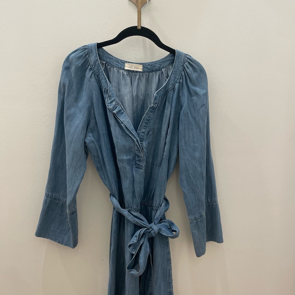 Bella Dahl chambray belted dress, small